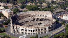 Vista aérea del Coliseo de Roma