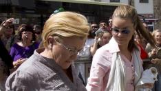 María José Campanario llega a los juzgados entre gritos de «ladrones»