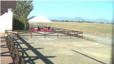 Imagen de hoy del aeródromo de Santa Cilia