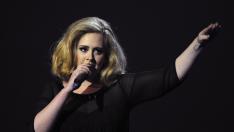 Adele, durante un concierto.