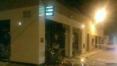 Destrozan una oficina de Bantierra en Pastriz en un robo con explosión de gas