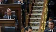 Mariano Rajoy accediendo a la tribuna