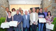 Entrega de premios a los mejores quesos en Biescas.