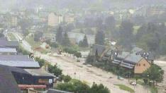 El río Garona a su paso por Vielha