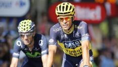 Contador: "Espero que la caída no me afecte para mañana"