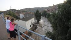 Las fuertes tormentas en Teruel dejan al menos una persona desaparecida