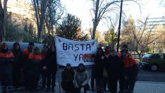 Protesta de los trabajadores de Unipost