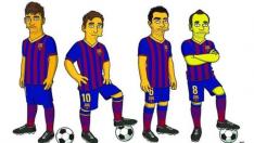 Los jugadores del Barça en Los Simpson