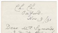 Una carta manuscrita de Lewis Carroll, vendida en más de 14.000 euros