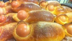 Culecas (o Monas de Pascua aragonesas) en Pastelerías Muñoz