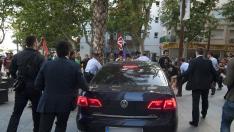 Un detenido por el ataque de manifestantes al coche de Montoro