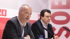 El diputado socialista por Zamora, Antonio Camacho, junto a Félix Lavilla