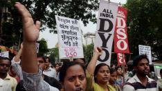Protesta contra los abusos sexuales en la India