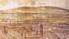 'Vista de Zaragoza', de Anton van der Wyngaerde