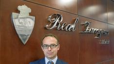 Christian Lapetra, presidente del Real Zaragioza, en las dependencias del club.