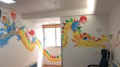 Habitación pintada por 'Believe in Art' en el Hospital Infantil de Zaragoza