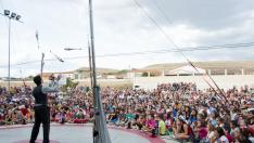 Actuación durante el Festival de Artes Escénicas Gaire, en Pancrudo, Teruel