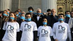 Otra protesta contra la Ley Mordaza frente al Congreso de los Diputados.