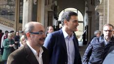 Javier Lambán y Pedro Sánchez