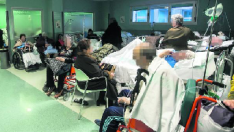Las urgencias hospitalarias de varios centros sanitarios de Zaragoza se vieron "saturadas" la pasada semana.