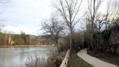 Márgenes del río Duero a su paso por Soria en una fotografía de archivo