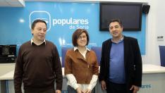 Sainz cree "un reto difícil" la Alcaldía de Soria y Peregrina busca la mayoría en la Diputación