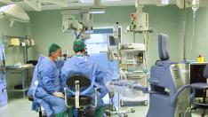 Quirófano de un hospital aragonés.