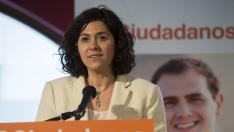 La candidata de Ciudadanos a la Presidencia del Gobierno de Aragón, Susana Gaspar