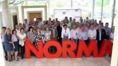 75 alcaldes y concejales de la provincia de Soria han visitado la factoría de Norma Doors