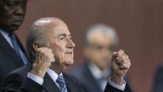 El presidente de la Federación Internacional de Fútbol (FIFA), Joseph Blatter.