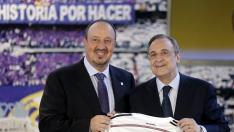 Florentino: &quot;Rafa respira fútbol, profesionalidad y madridismo&quot;
