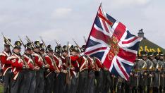 Recreación de la batalla de Waterloo por su bicentenario.