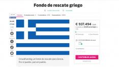 Una campaña de 'crowdfunding' para Grecia roza ya el millón