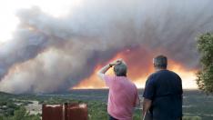 Incendio en las Cinco Villas.