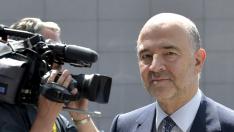 Moscovici llega al encuentro en Bruselas