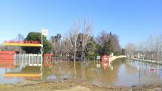 El Parque, inundado, en marzo.