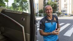 Popovic se sube al autobús en el que viajaron a Anduva