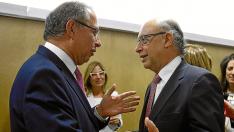 Fernando Gimeno y Cristóbal Montoro, en el último Consejo de Política Fiscal, el pasado 29 de julio.