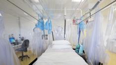La unidad de aislamiento del Hospital Royal Free de Londres, donde permanece ingresada.