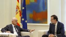 Josep Antoni Duran Lleida junto al presidente del Gobierno, Mariano Rajoy.
