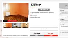 Imagen de la web 'Grandes rebajas' de la Sareb.