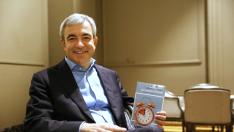 Luis Garicano durante la presentación de un libro en Zaragoza.