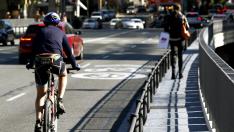 Madrid en bici y sin poder aparcar por la contaminación