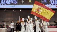 Representantes españoles de una de las pasadas ediciones del Bocuse D'Or.