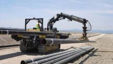 Construcción de un gasoducto en Aragón
