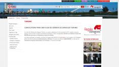 La convocatoria en la web de Zaragoza Turismo.