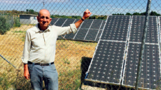 Custodio Buil, en su instalación en Sena