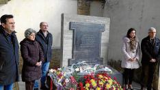 Homenaje en Ejea a siete vecinos deportados a Mauthausen.