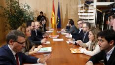 Reunión de los equipos de PSOE y Ciudadanos.