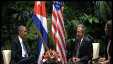 Reunión entre Castro y Obama